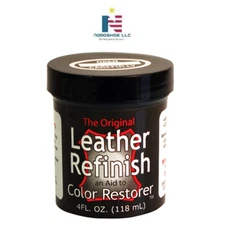 Leather Refinish Sofa Handbag Shoe Color Dye 4oz DARK BROWN  Leather Dye Restore