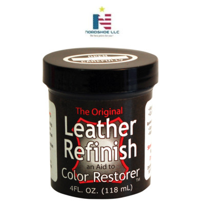 Leather Refinish Sofa Handbag Shoe Color Dye 4.oz Grey Leather Dye Restore