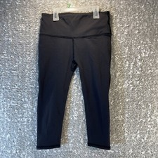 Lululemon Women Black Pull On Crop Legging Small