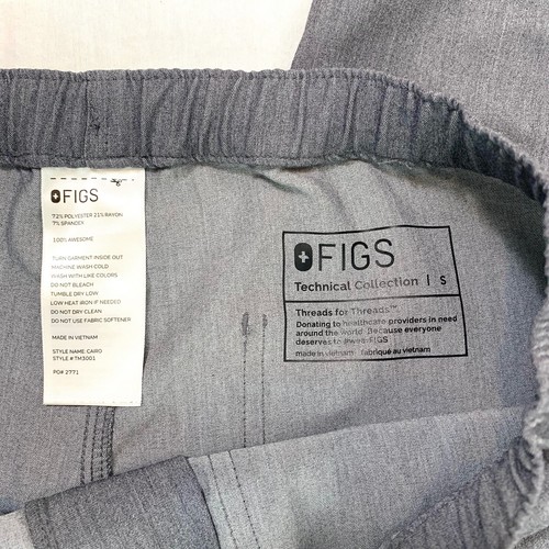 Figs Scrub Pants Mens S Lot Tansen Jogger Cairo Slim Cargo & Pisco Graphite Gray - Picture 17 of 17