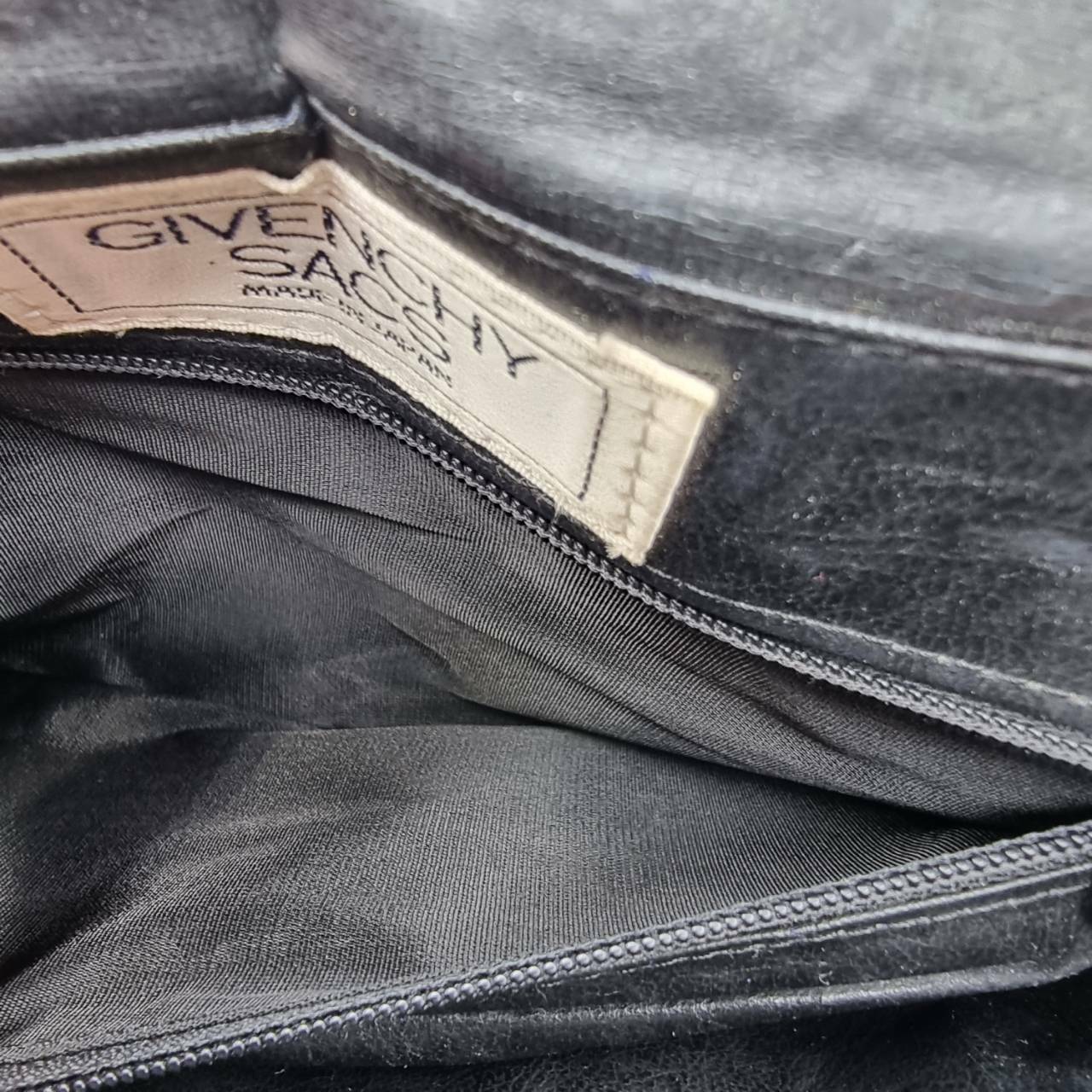 Givenchy Sacs Vintage Shoulder Black Bag Purse Leather Made In Japan
