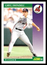 1992 Score Greg Swindell Cleveland Indians #371 14769