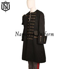Victorian Black Frock Coat for Men, 1830 Regency Tailcoat, Historical Jacket,