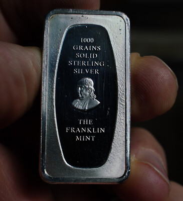 1971 Father's Day Franklin Mint 925 Sterling 65.4 gram Silver art