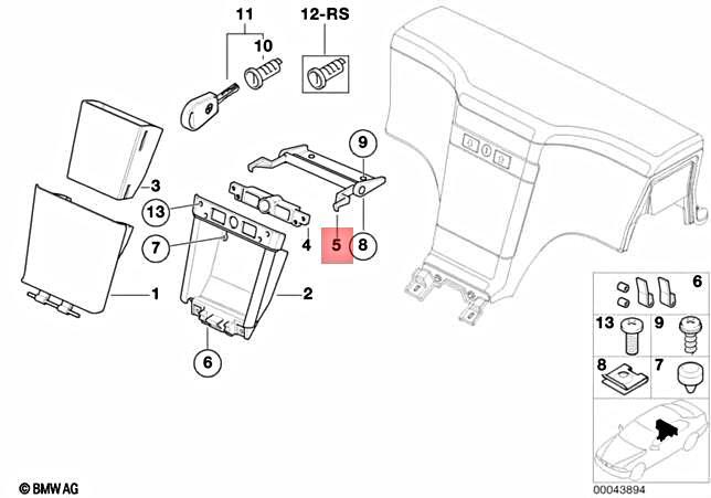 Genuine BMW Z3 Roadster Z3 1.8 1.9 2.0 2.2i 2.5 Locking Mechanism  