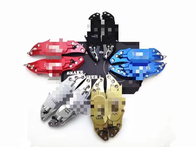 4 крышки суппортов автомобильных дисковых тормозов комплект из алюминиевого сплава 3D абалоновые крышки - Изображение 2 из 4