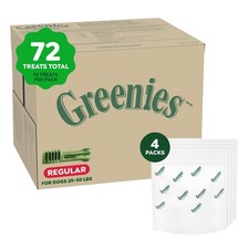 Greenies Original Regular Dental Dog Treats 72 4x18 ct