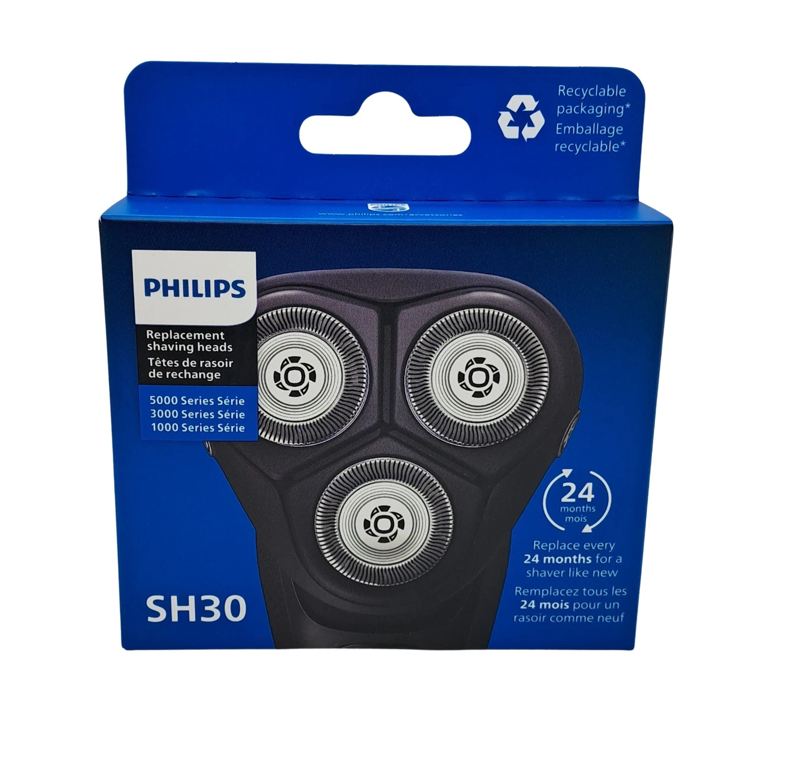 Philips NEW GENUINE SH30/50 Shaver Shaving Heads for 1, 3 & Some X5000 Series