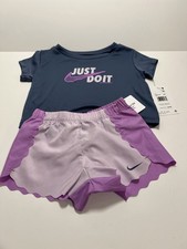NIKE AIR TODDLER T SHIRT AND SHORTS 2 PIECE SET SIZE 24 Month NWT 38