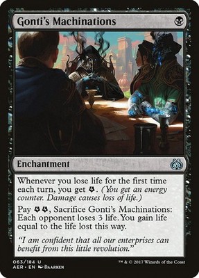 4x Gonti's Machinations - NM- Aether Revolt - SPARROW MAGIC