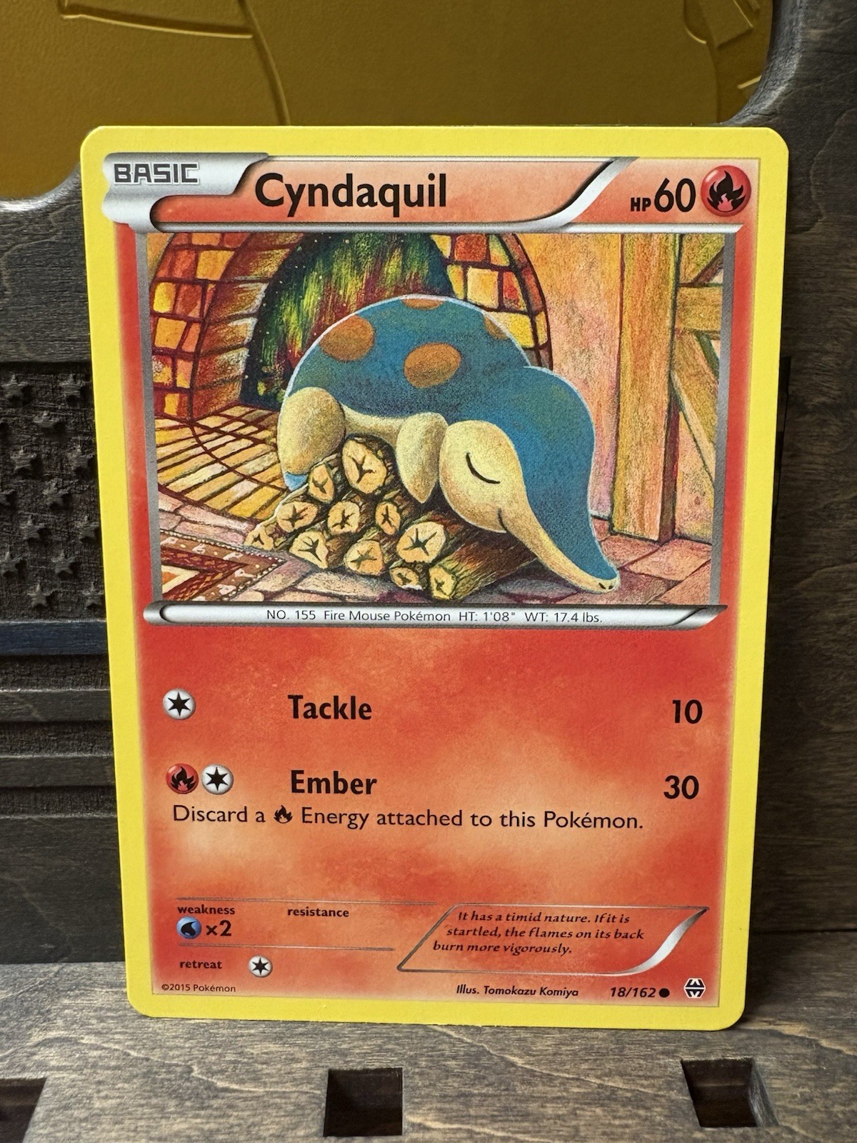 Cyndaquil 18/162 Common XY Breakthrough Tomokazu Komiya NM