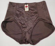 Vintage LACY Brand Shapewear Panties Panty Girdle Size XL I Love You Brown