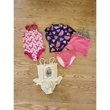 Lot of 5 Cat  Jack, Carter's, Disney Swimsuits 3T VGUC and GUC