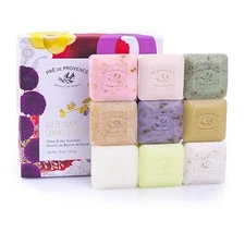 Best French Soap Assorted Boutique Luxury Gift Box - Scented Herb Set of 9