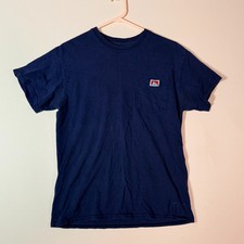 Ben Davis Crew Neck Short Sleeve Tee T-Shirt Blue Men's Size Medium M