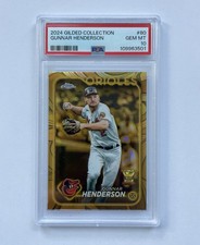 2024 Topps Gilded Collection Gunnar Henderson /99 Gold Cup Orioles PSA 10