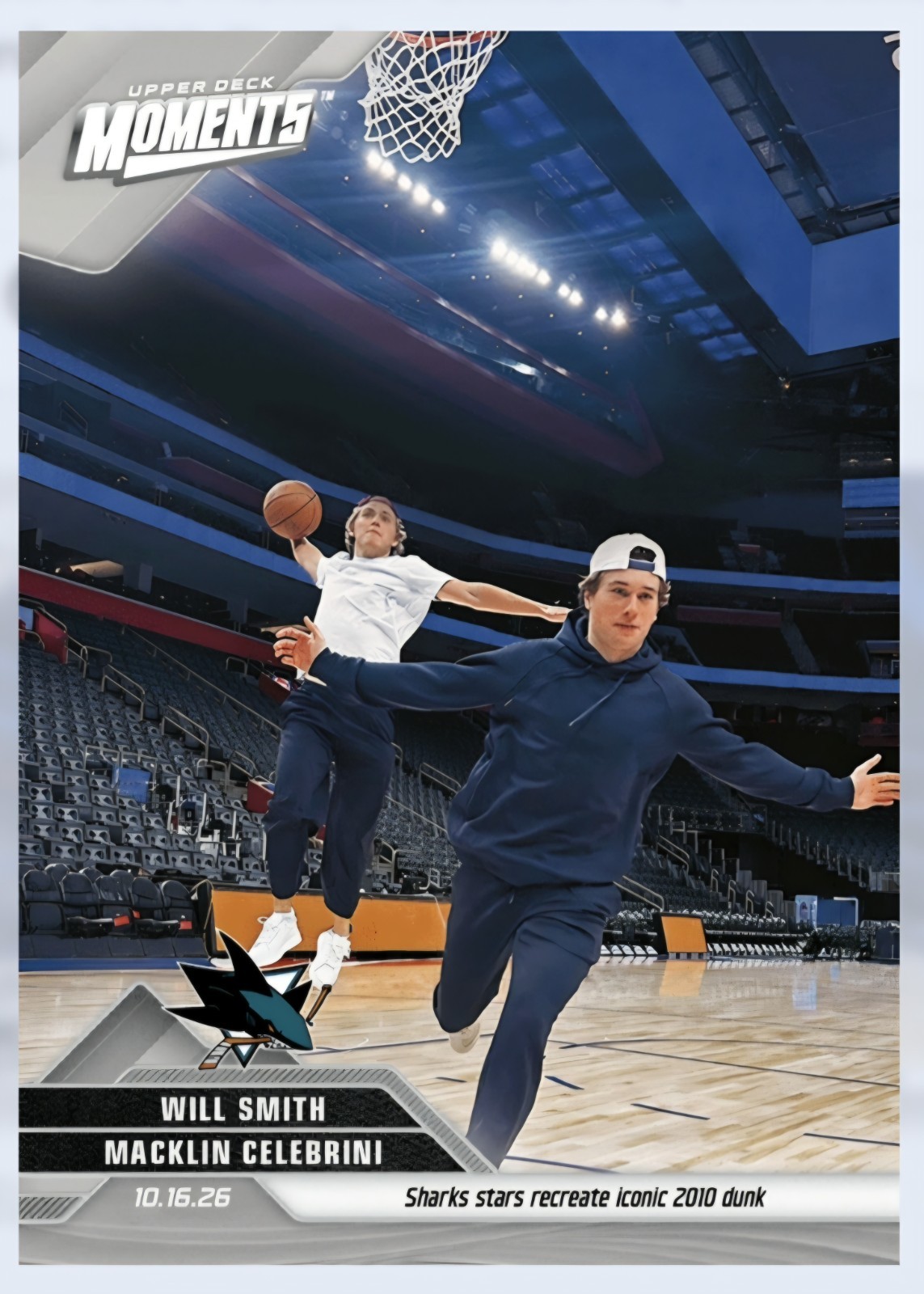 EPACK UD 2026-27 Game Dated Moments #15 Macklin Celebrini Smith EPACK ONLY READ