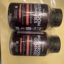 Lot Of 2 Bottles Mushroom Gummies, 10 Mushroom Blend, 90 In Each, Exp 08/26