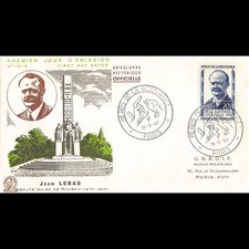 FDC - Résistance, Jean-Baptiste Lebas - Paris 18/5/1957