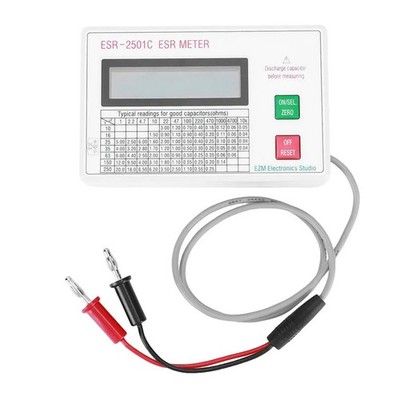 Kondensator ESR Tester mit DCR Funktion 100kHz Frequenz ABS Geh?use wei?