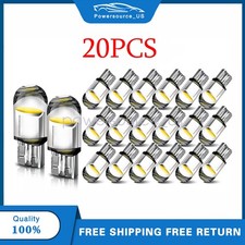 20X Super White T10 168 W5W 2825 LED License Plate Interior Light Bulb 6000K USA