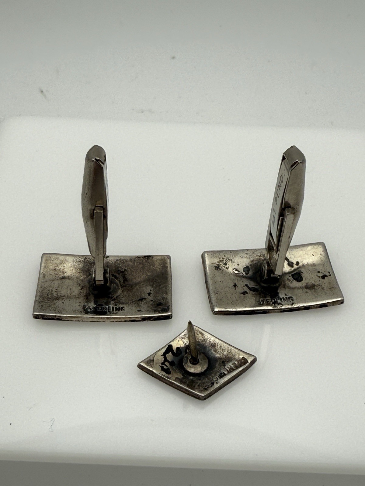 ROADRUNNER CUFFLINKS with SWIVEL BACKS And Tie Pi… - image 4