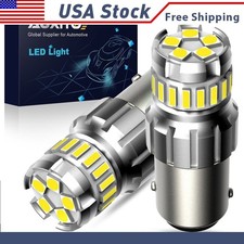 1156 7506 Ba15s Led Backup Reverse Turn Signal Lights Bulbs White P21w 24pcs P