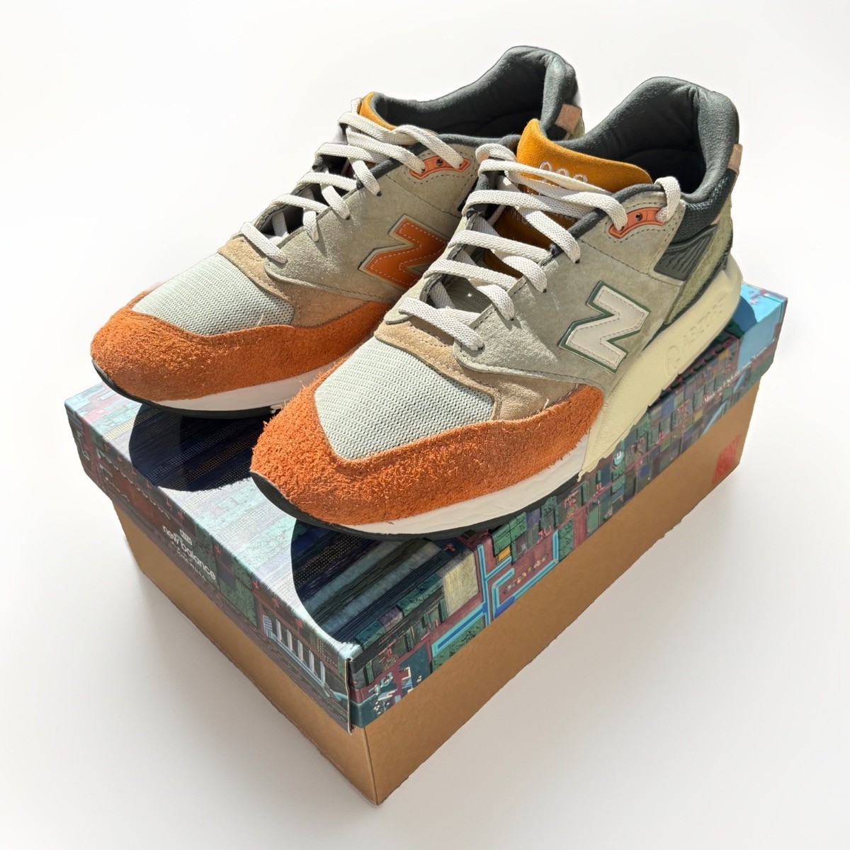 New Balance 998 Kith Ronnie Fieg Frank Lloyd Wright Aloe Wash 11