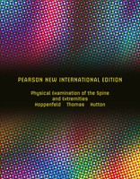Physical Examination Of The Spine And Extremities Stanley Hoppenfeld Taschenbuch