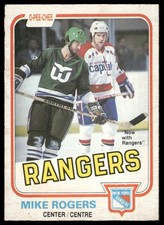 1981-82 O-Pee-Chee #127 Mike Rogers New York Rangers