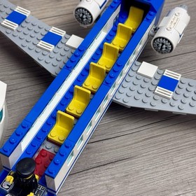 LEGO City Passenger Plane #3181 2010 90% Complete with Mini Figures Preowned