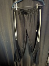 Adidas Track Pants Mens Medium Black ClimaCoo...