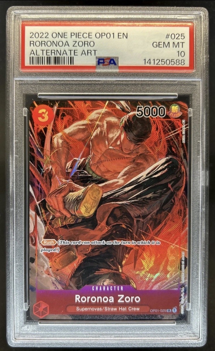 2022 One Piece Romance Dawn Roronoa Zoro Alternate Art #OP01-025