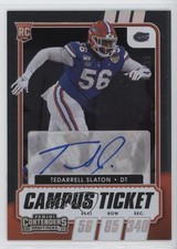 2021 Contenders Draft Picks Campus Ticket 84/99 Tedarrell Slaton #300 Auto 1ek2