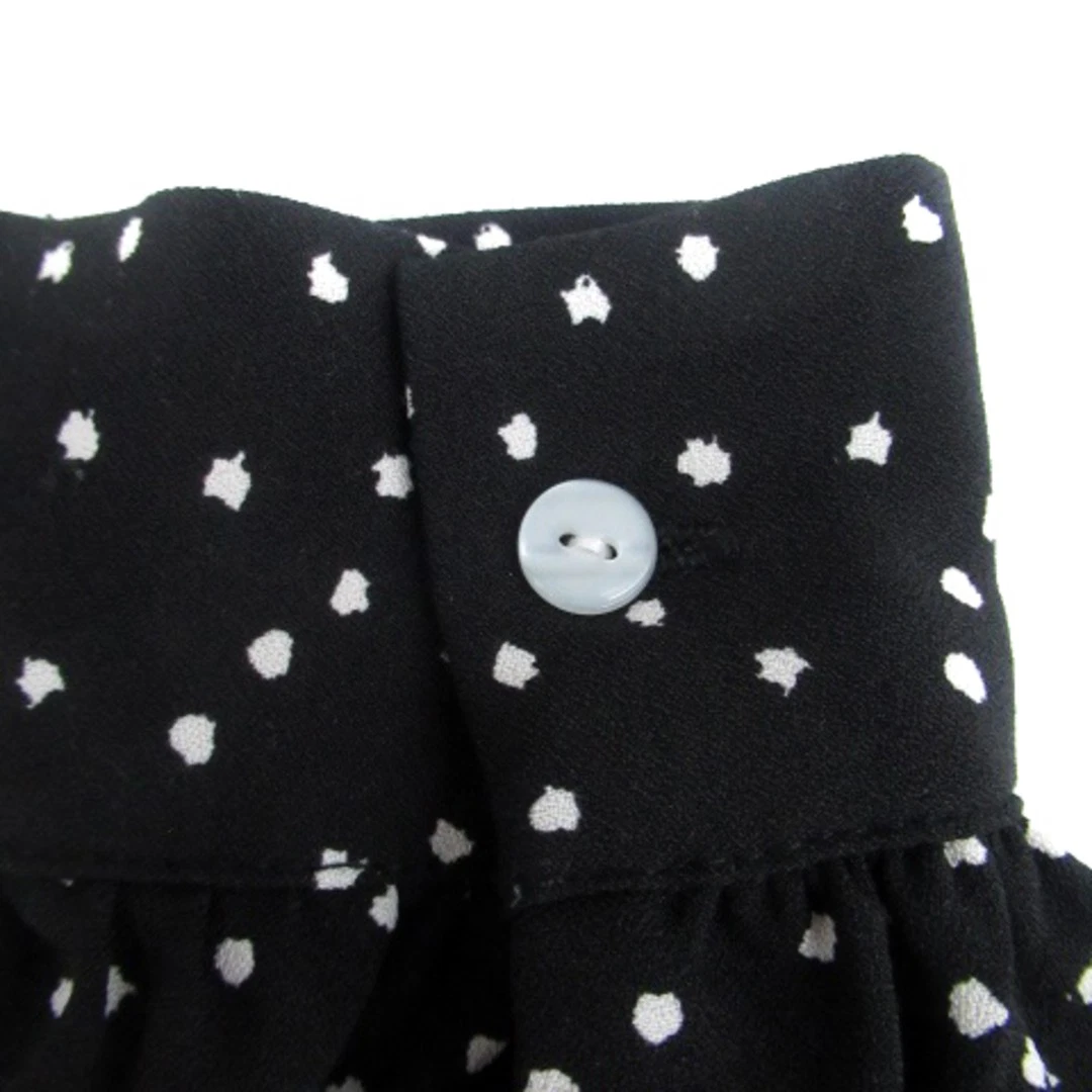 OFF WHITE Bis ViS pezzo unico scollo a V manica lunga lunghezza modello a pois F nero bianco sporco u