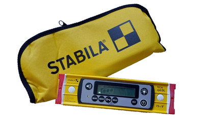 Stabila TECH 196 DL 19831, 23 cm Digitale Wasserwaage mit Rutschstopper,