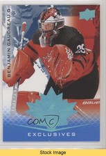 2021 Upper Deck Team Canada Juniors Blue Benjamin Gaudreau #39 READ o1h