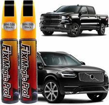 Black 2-in-1 Car Touch-Up Paint Pen, Scratch Repair Kit, Weatherproof 2PCS