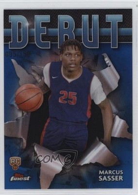 2023 Topps Finest Debut Blue Refractor 95/150 Marcus Sasser #D-16 Rookie RC 8ej