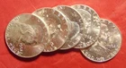 COIN LOT (5 COINS) 1962 P & D Franklin 50C Silver Half Dollar, BU UNC, SWEET!