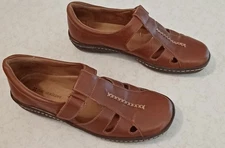 Naturalizer Shoes Womens MARSEN Brown 6.5 N Leather Fisherman style sandal