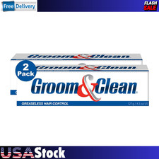 Groom  Clean Hair Control Cream 4.5 Oz Pack of 2 