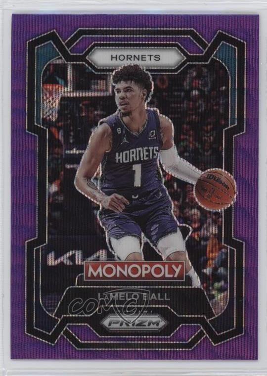 2023-24 Panini Prizm Monopoly Purple Wave Prizm LaMelo Ball #13 12g7