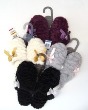 CHARTER CLUB SCULPTED PILE SCUFF WOMENS DORM SLIPPERS    SL