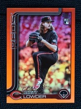2025 Topps Series 1 Orange Rainbow 7/25 Rhett Lowder #205 06ec