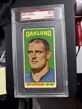 1965 Topp Ben Davidson RC SP #137 Oakland Raiders PSA 7