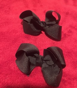 Girl  Hair Bow Black