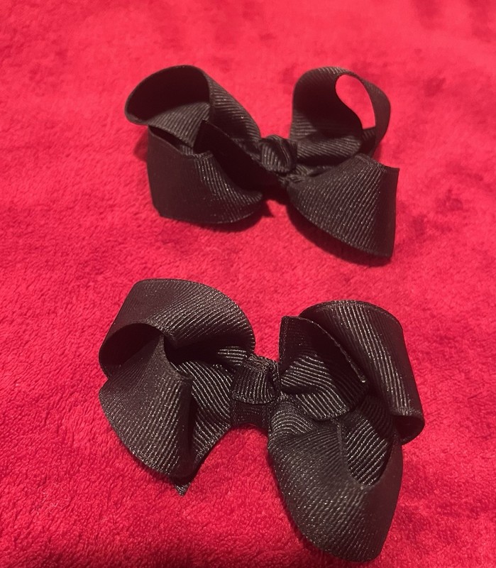 Girl  Hair Bow Black
