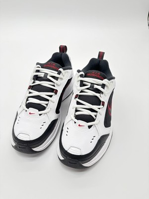 Nike Air Monarch IV White/Black/Red Men s Sneakers Size 8 D