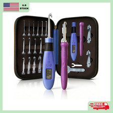 Crochet Hook with 18 Different Size for Stitch Row Counter Light Up Interchang